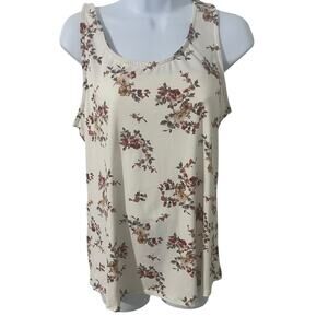 New  Pulse Boutique Floral Open Back Tank | Size Large